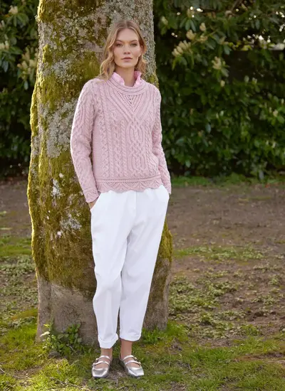 Supersoft Scallop Sweater